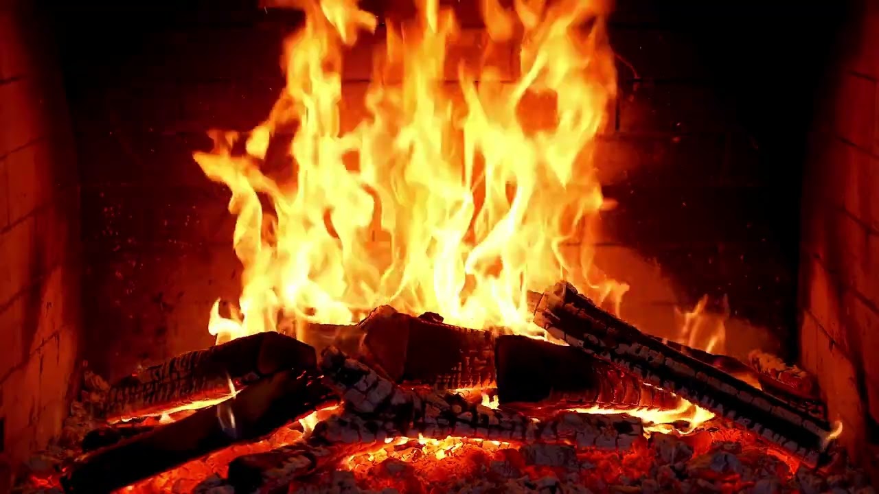 Lareira confortável fogo - 5 horas de duração com som ambiente em HD