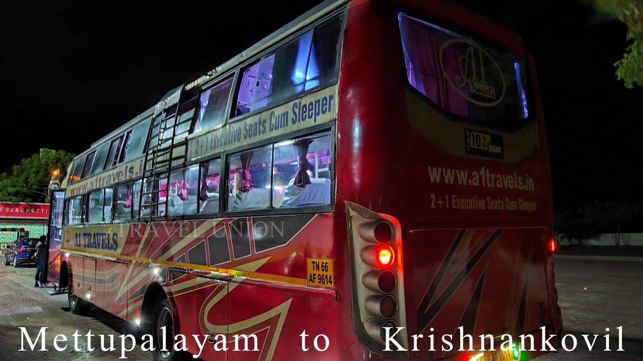 METTUPALAYAM To KRISHNAN KOVIL BUS JOURNEY | SRI AMARNATH TRAVELS Non A/C Sleeper Bus