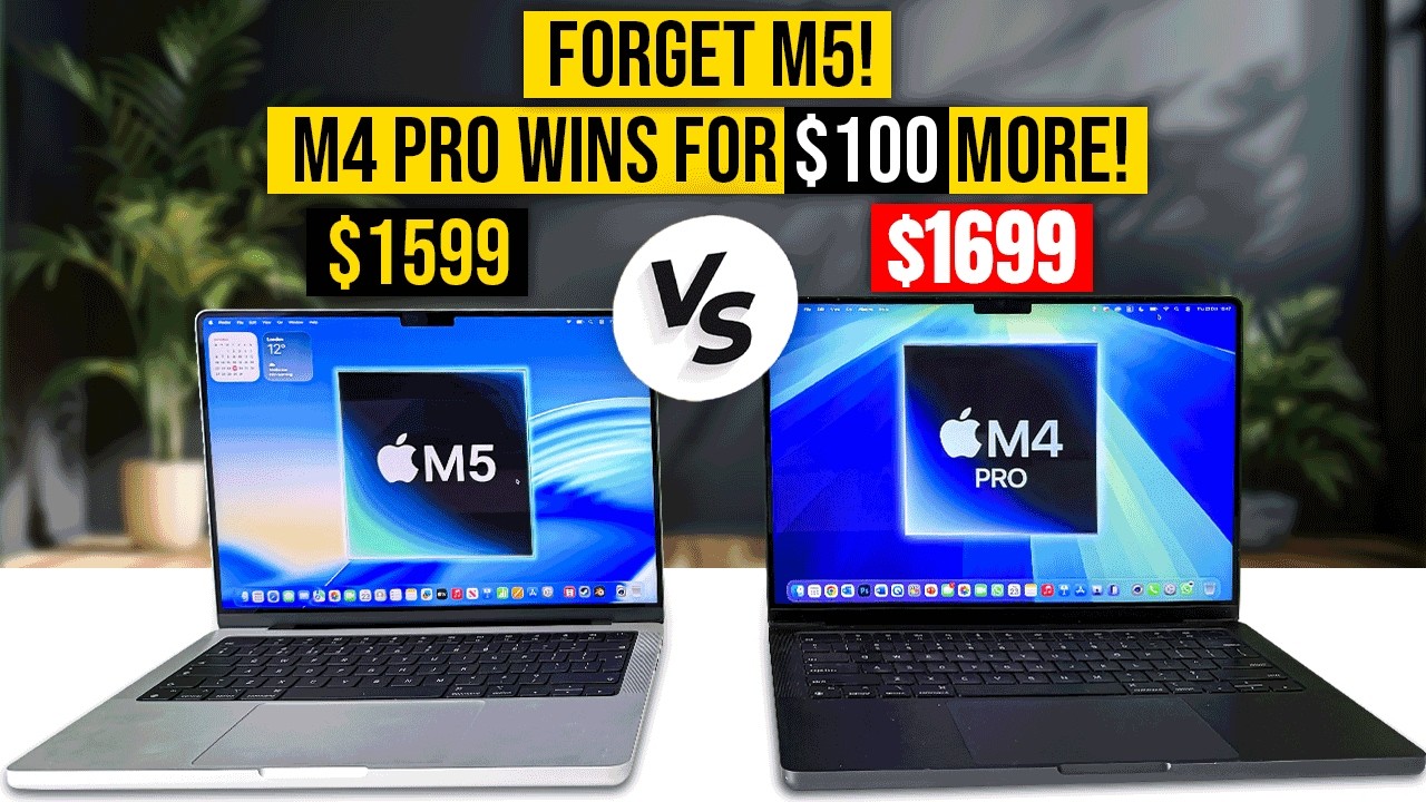 MacBook Pro M5 против M4 Pro: как за 100 долларов вы получаете гораздо больше производительности!