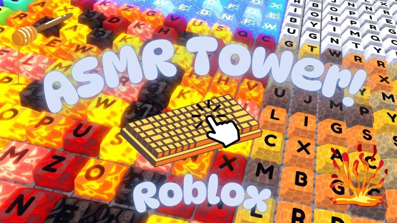 ASMR Keyboard Towers in Roblox....again | SUPER SATISFYING NOISES!!!