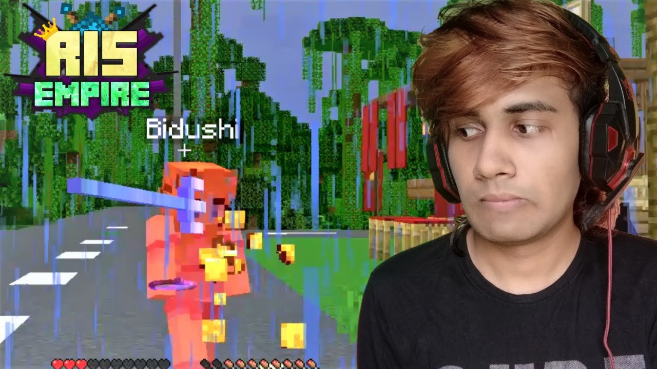 Trident দিয়ে মারামারি | Minecraft Bangla Gameplay - [ RIS Empire ]