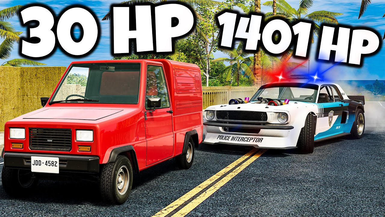 ❄️UCIEKAM PRZED POLICYJNYM MUSTANGIEM 1401 KONI!?| BeamNG Drive |