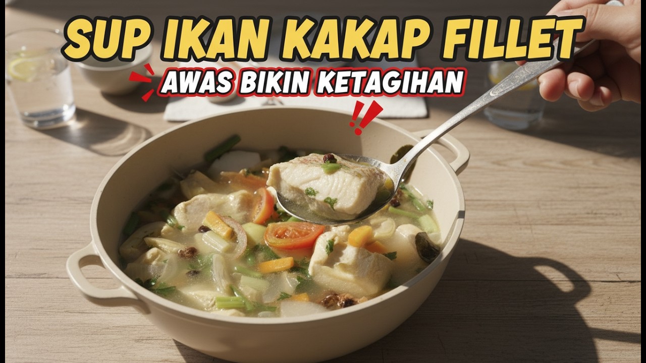 PRAKTIS! RESEP SUP IKAN KAKAP FILLET GURIH DAN SEGAR