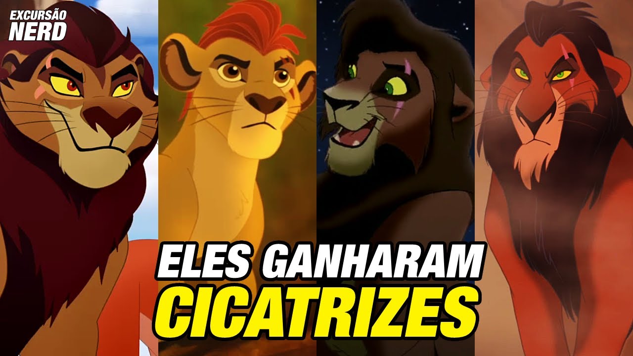 4 PERSONAGENS que POSSUEM CICATRIZES em O REI LEÃO