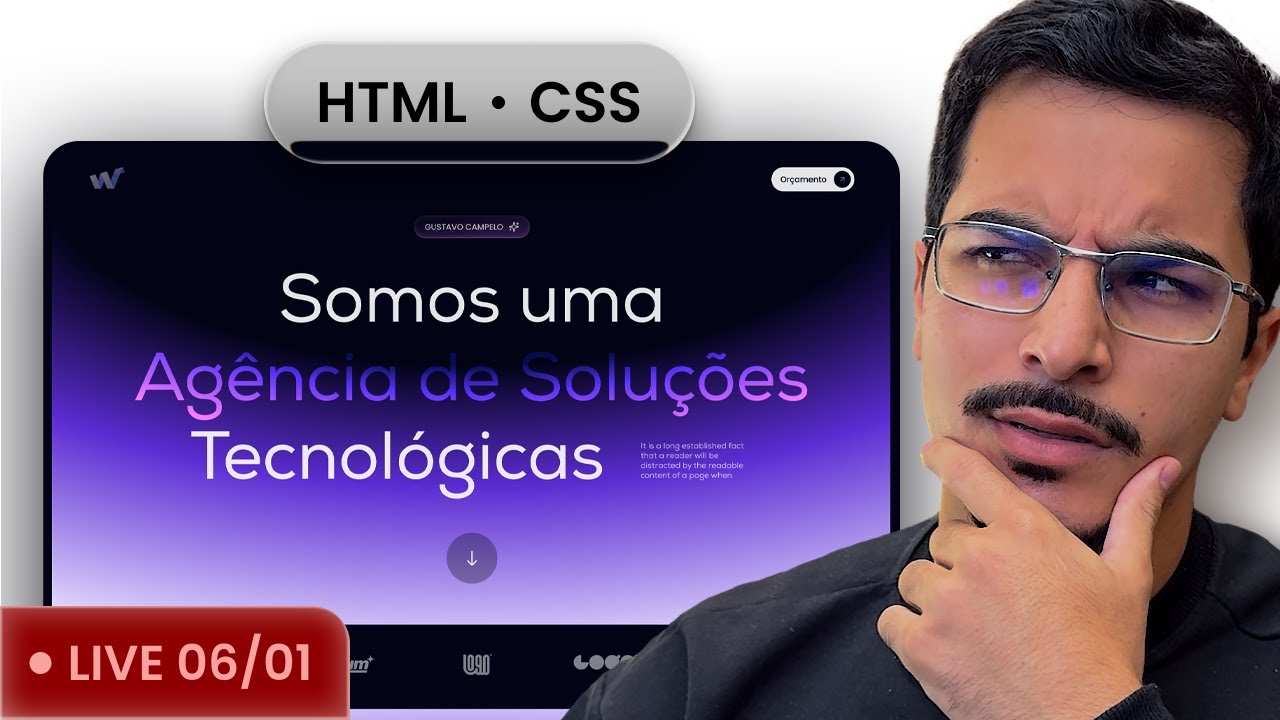 Site de Portfólio com HTML CSS - Projeto Completo