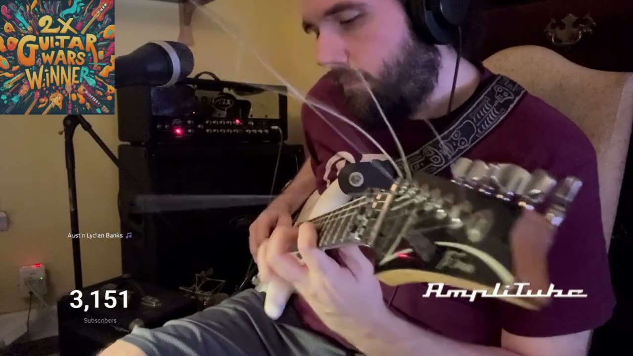 Guitar improvisation with amplitube  till I reach 1 million subscribers #1169
