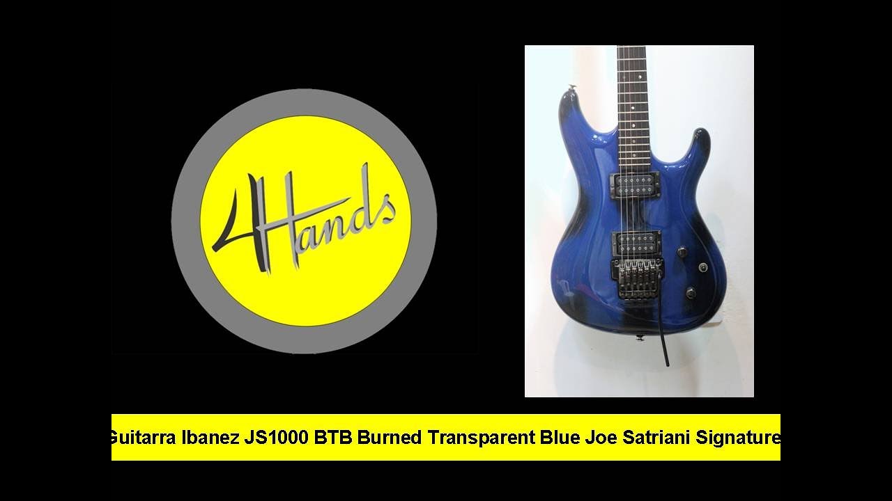 Guitarra Ibanez JS1000 BTB Burned Transparent Blue Joe Satriani Signature