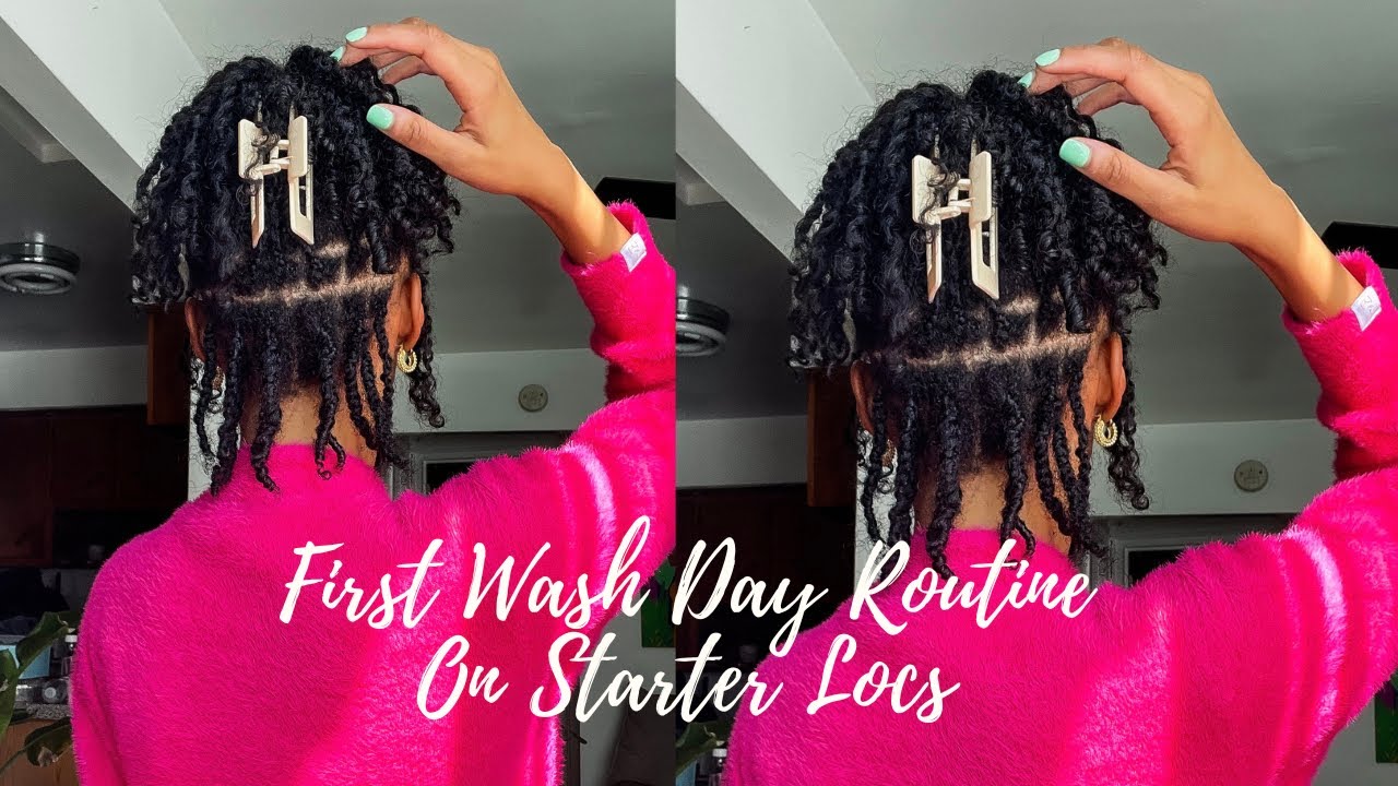 First Wash Day On Two Strand Twist Starter Locs | 2 Weeks Loc'd
