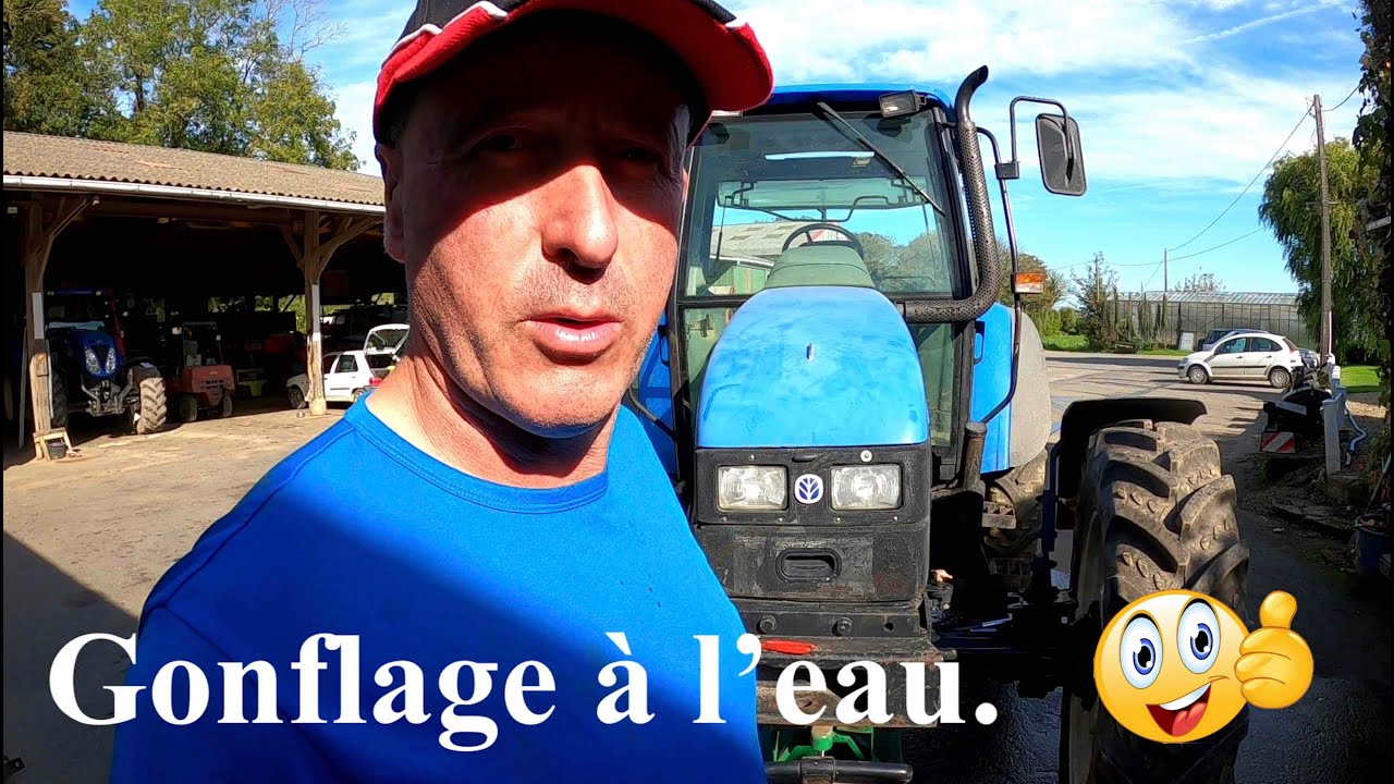 gonflage des roues à l'eau (agriculture)