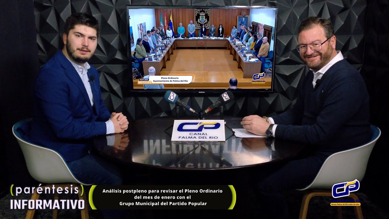 Análisis postpleno, Pleno Ordinario del mes de enero con el Grupo Municipal del Partido Popular