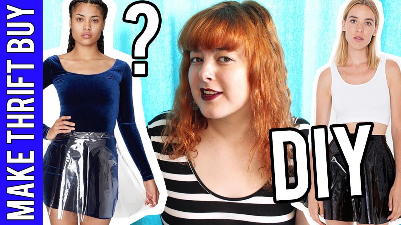 DIY Clear Vinyl Skirt? | Make Thrift Buy #33