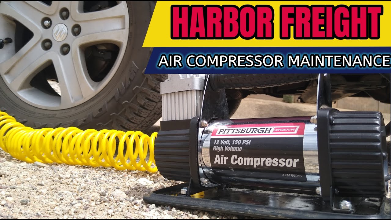 Harbor Freight air compressor maintenance