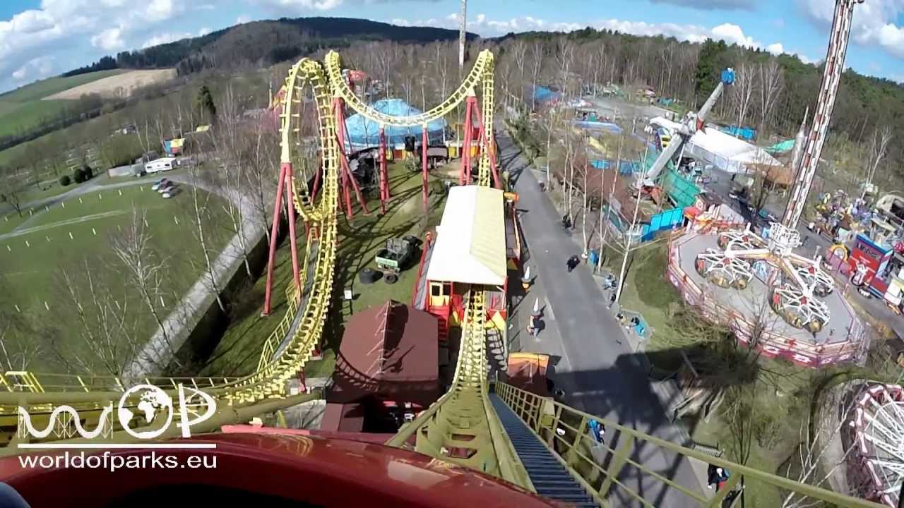 Freizeitland Geiselwind Boomerang - On Ride & Off Ride Video HD Achterbahn