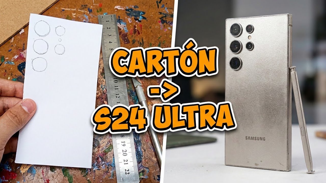Как сделать картонную модель Samsung Galaxy S24 Ultra (титаново-серый) 🤍