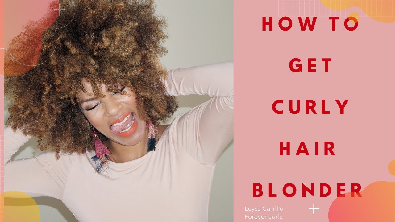 HOW TO: DYE BLONDE CURLY HAIR TUTORIAL