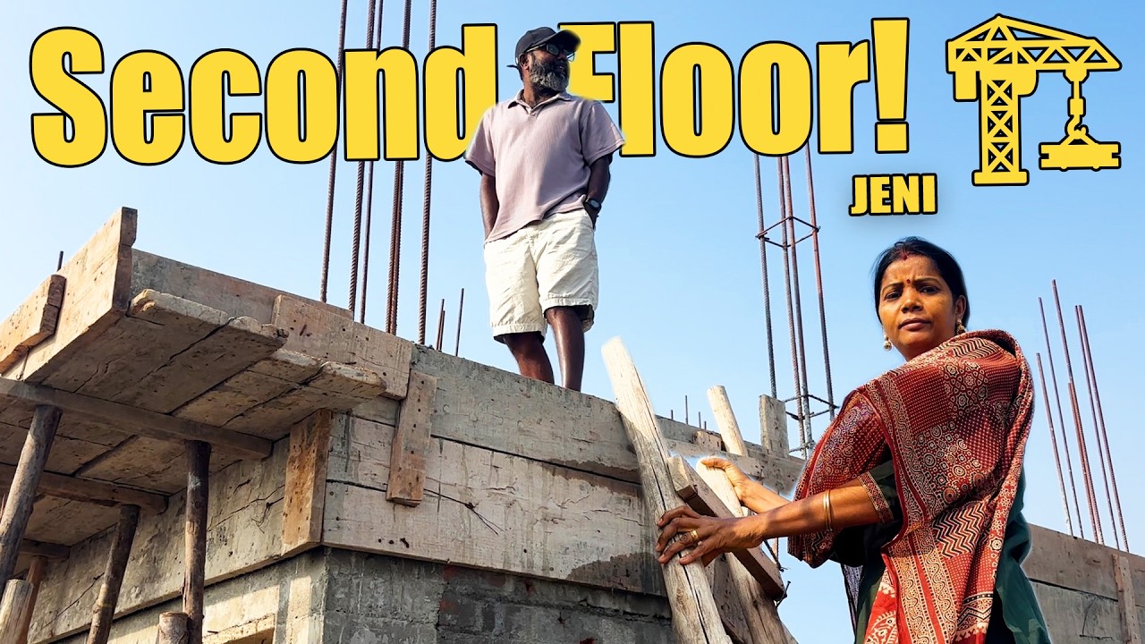 இரண்டாம் மாடி வந்தாச்சு 🏠✨We’ve reached the second floor! 🏗️JENI
