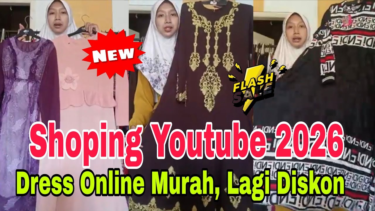 Fashion Online YouTube Shopping Dress Muslimah Tunik dan Setelan Model Terbaru 2026