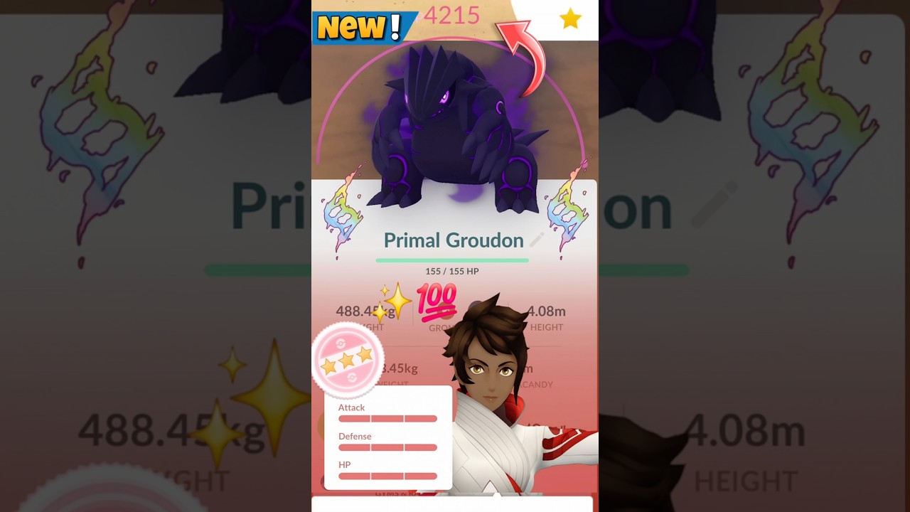 Когда я получил💯Hundo Shadow Primal Groudon в Pokemon GO