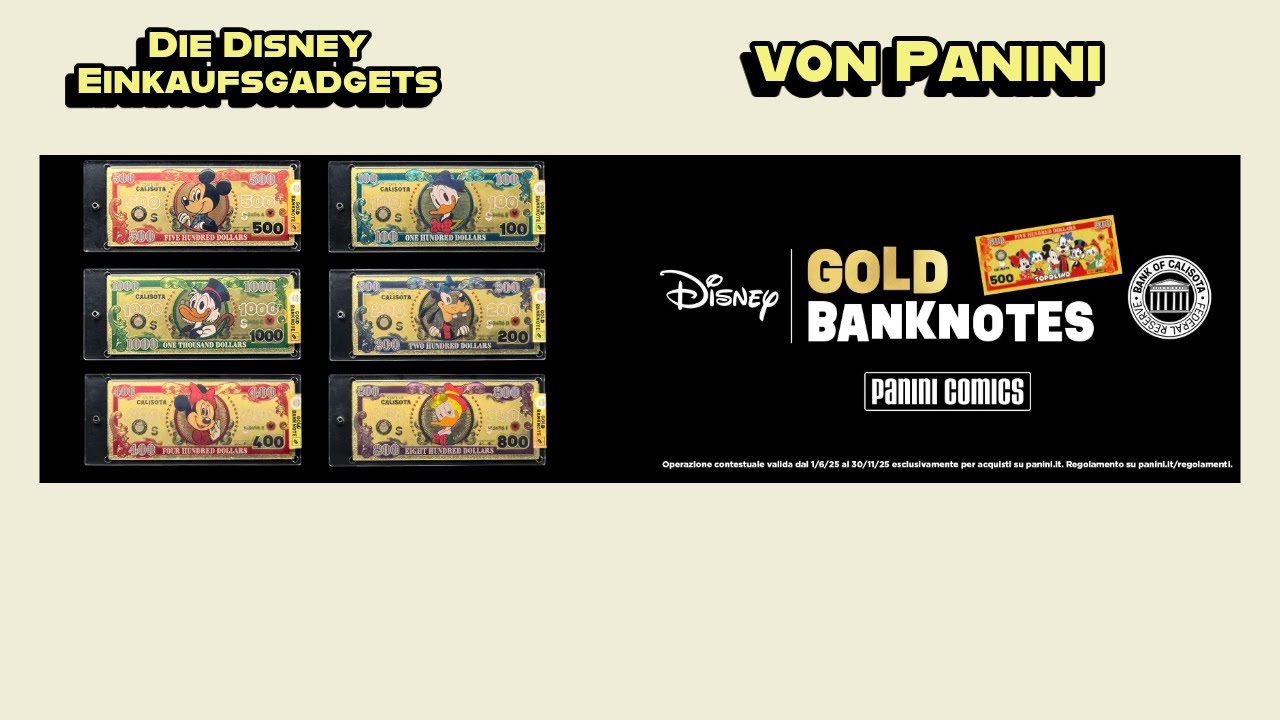 Die Disney Einkaufsgadgets von Panini.