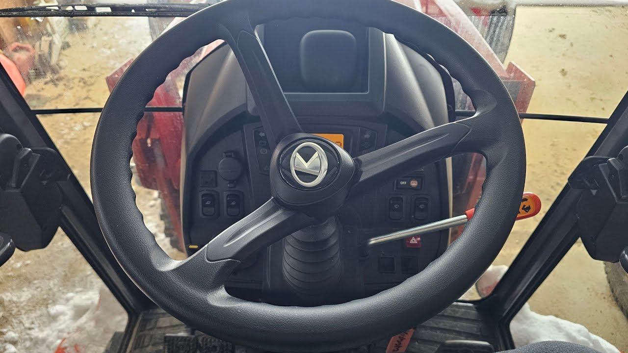 Part 3 Kubota LX 2620 HSDC Tractor Plowing Snow Big Storm Titan Blade