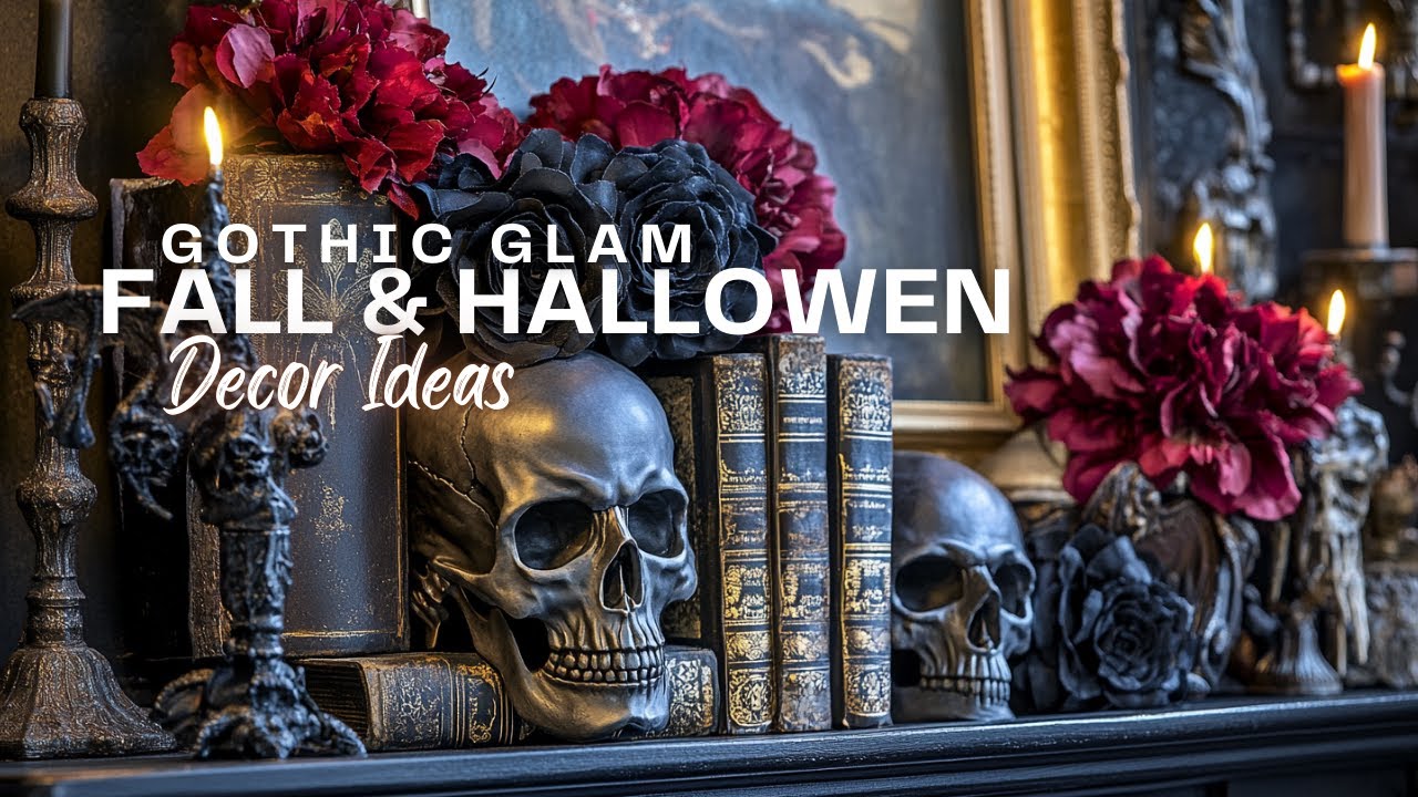 Gothic Glam Fall Decor Ideas: Bold Elegance for a Halloween Season 2024