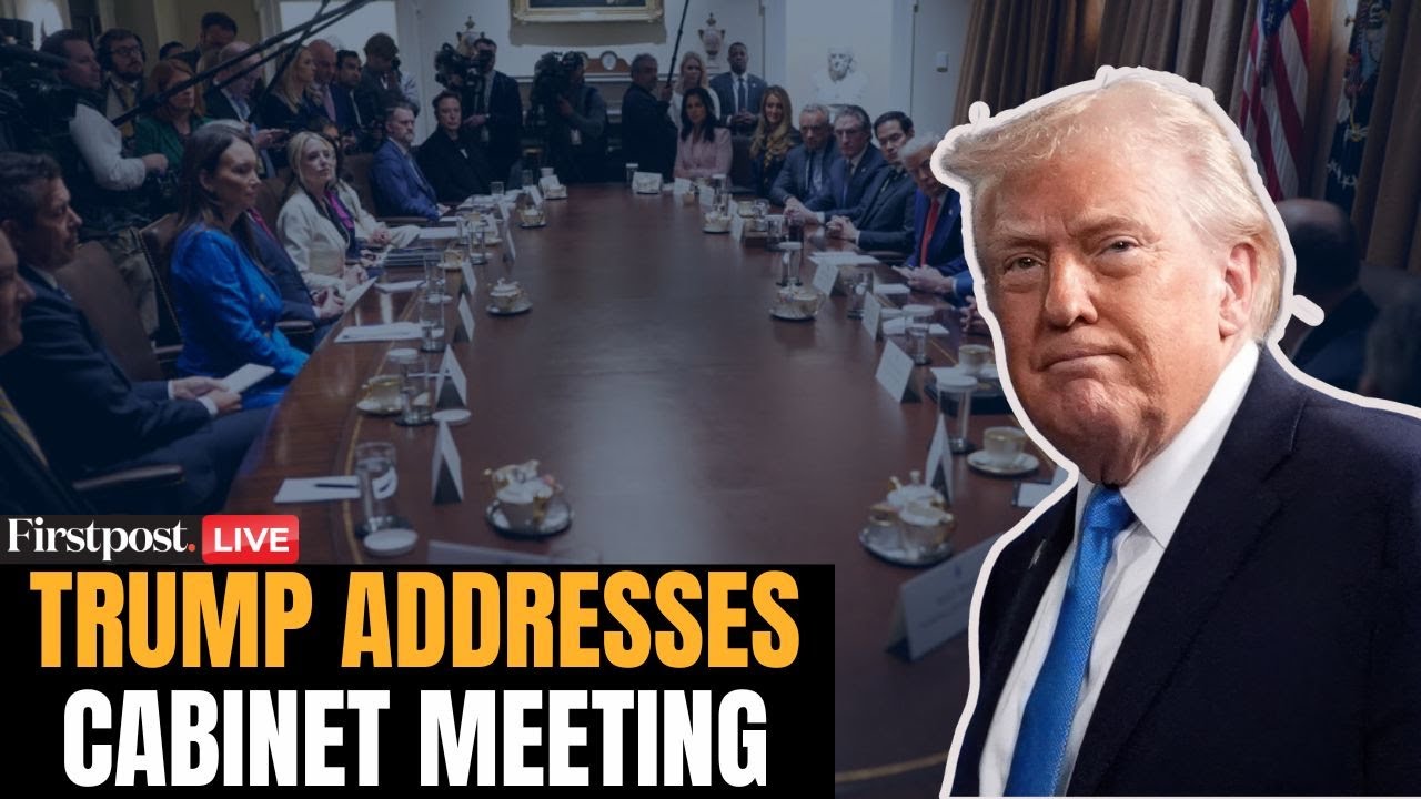 Trump LIVE: US President Donald Trump Addresses Cabinet Meeting | US Cabinet Meeting