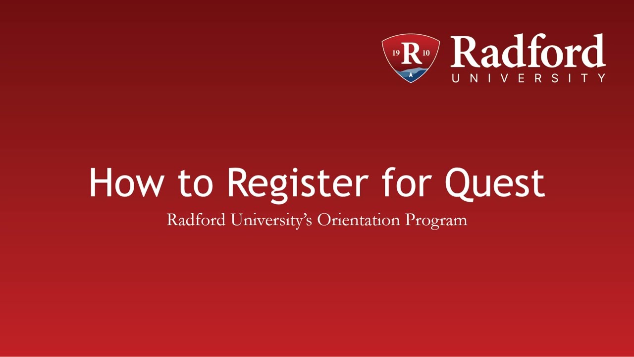 How to Register for Quest