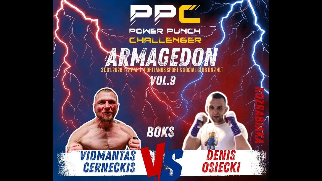 PPC 9- Armageddon. Walka nr 5: Denis Osiecki VS Vidmantas Cerneckis
