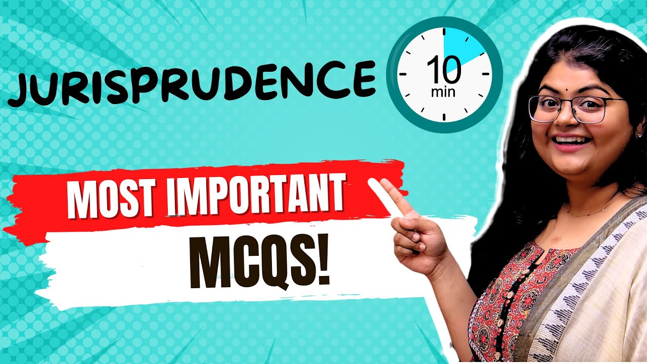 Jurisprudence MCQs for UGC NET December 2024 | 10in10m  | Most Important | Part 1