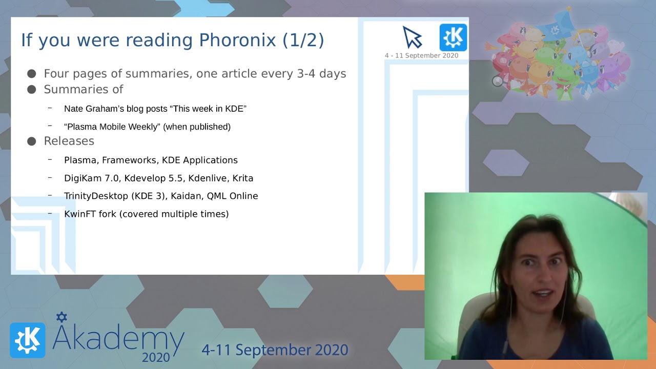 Akademy 2020 - Marta Rybczynska - A Year in KDE from Outside