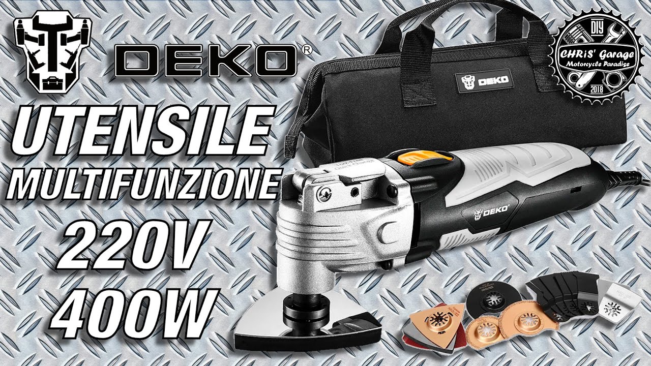 DEKO DKOM40LD2 Utensile Multifunzione a Piastra Vibrante da 220v e 400w