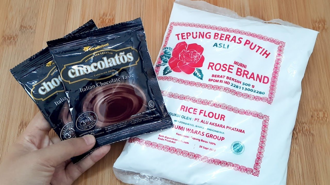 OLAHAN TEPUNG BERAS DAN CHOCOLATOS JADI CAMILAN SEENAK INI!!