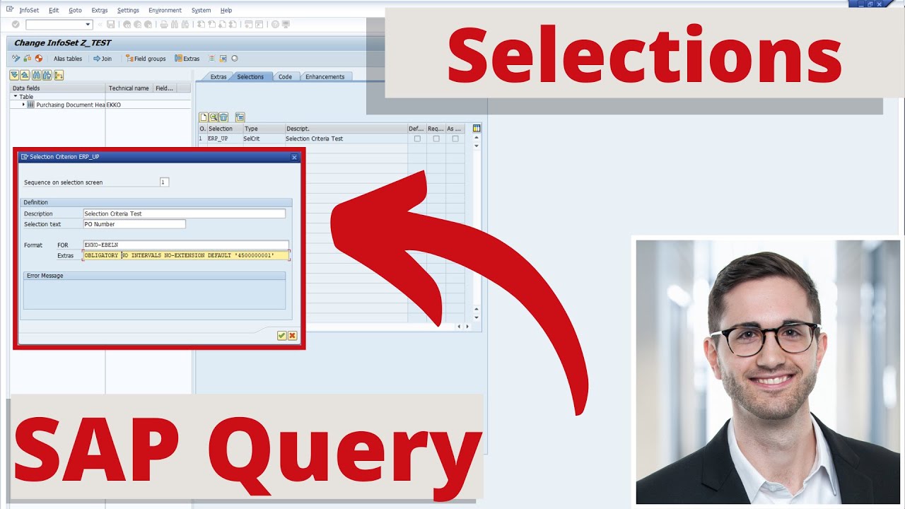 SAP Query — Дополнения к критериям и параметрам выбора