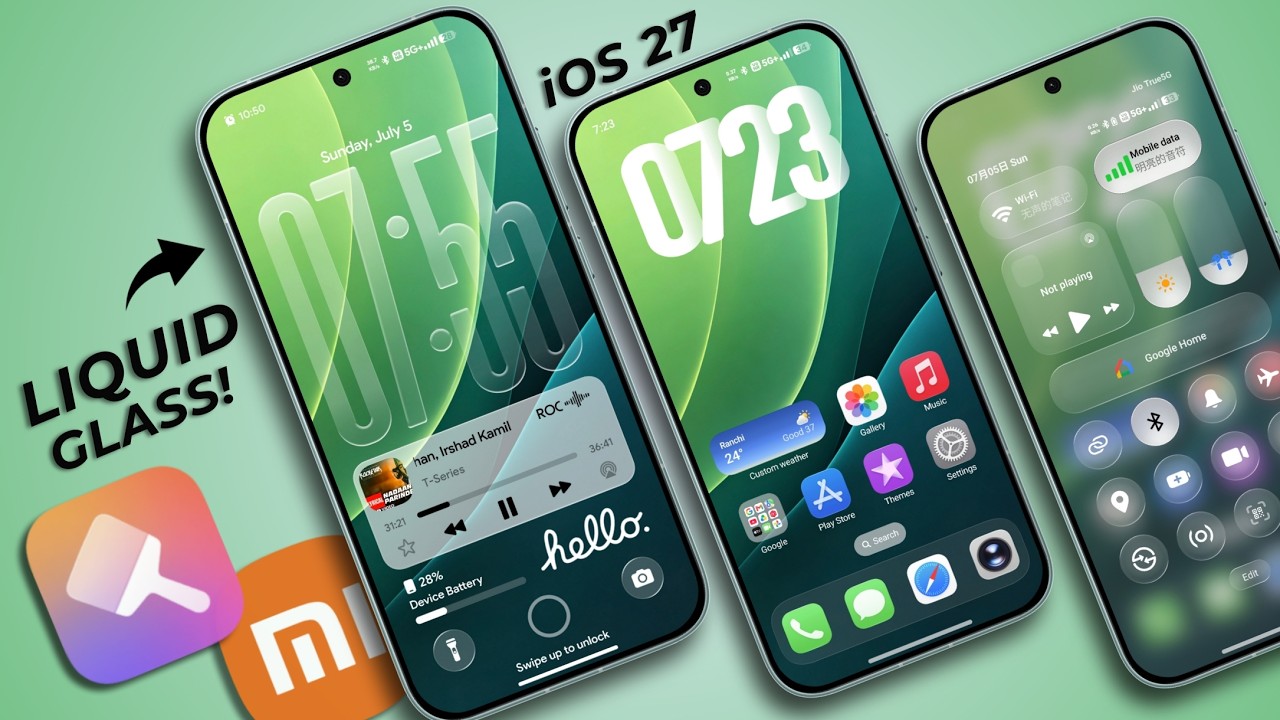 The Ultimate iOS 27 Liquid Glass Theme For Any Xiaomi