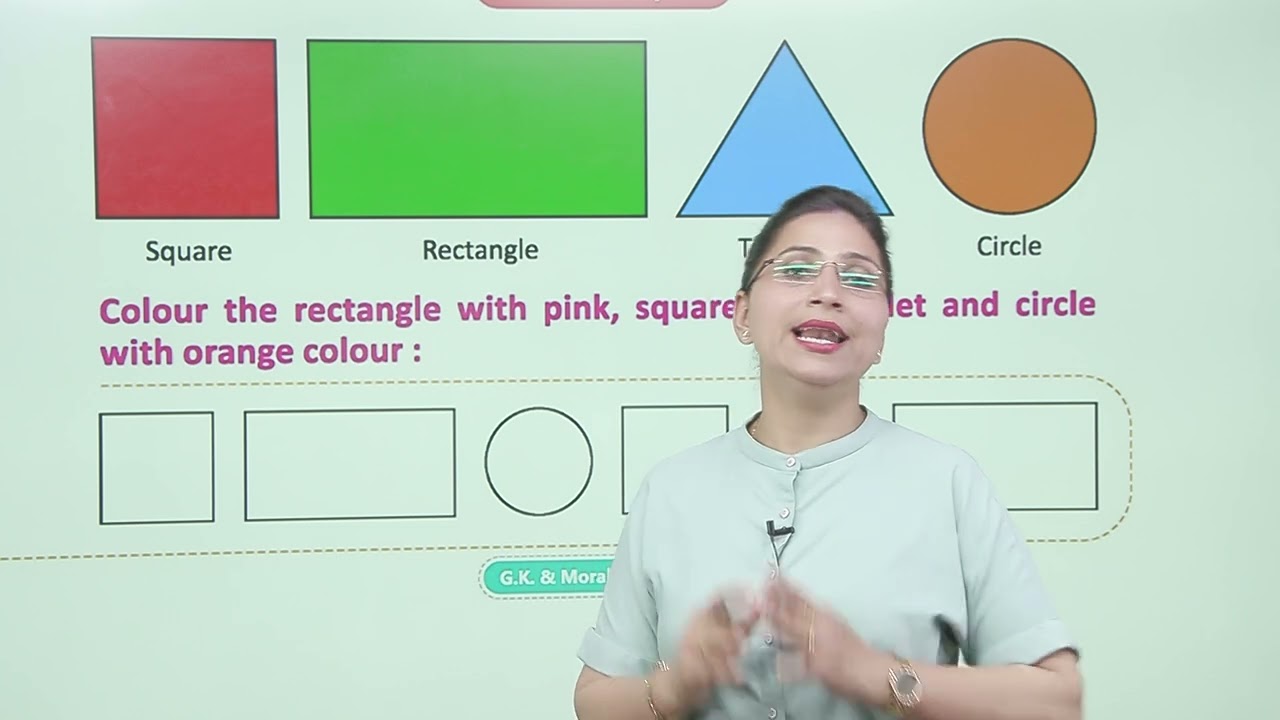 Ch 24  | Colour Shapes | My Gk & Moral Book | Class 0 | Growing Mind | For children
