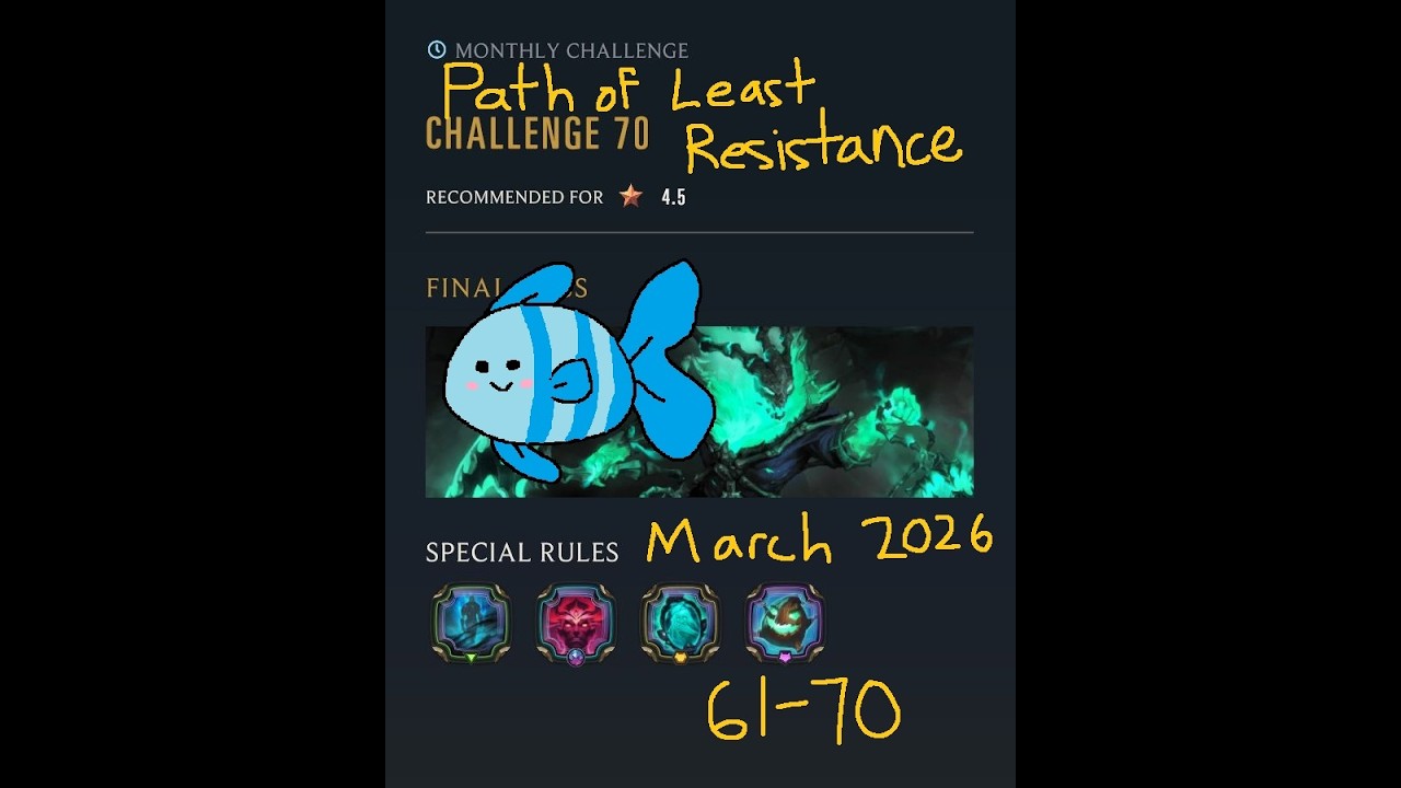 Monthly Challenges 61-70 - March 2026 (3* No Epics) - Legends of Runeterra - The Path of Champions