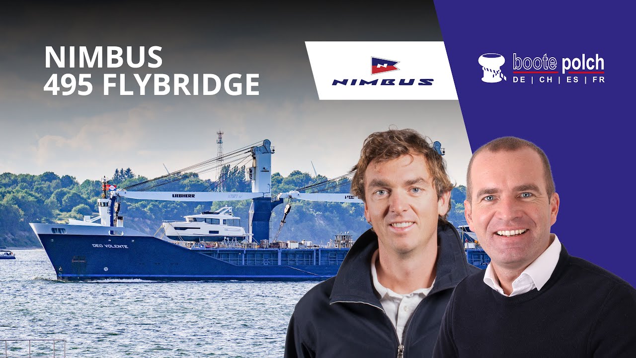 Nimbus 495 Baunummer #1: nach 250 h ~ 3.000 NM Tests im westlichen Mittelmeer zur&uuml;ck nach Schweden