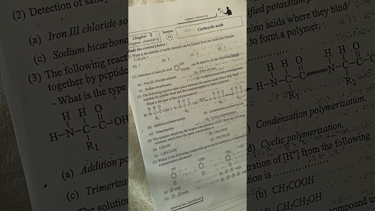 Carboxylic acids secondary 3 chemistry 