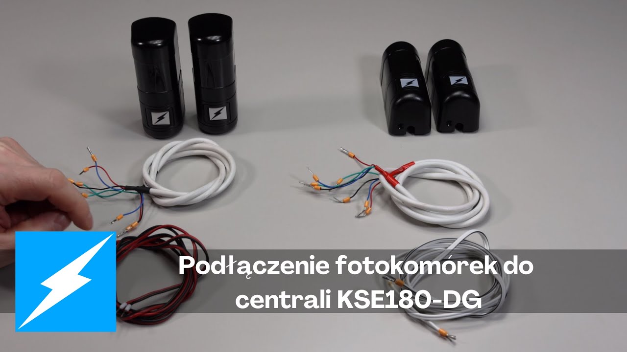 Jak Podłączyć dwie pary Fotokomórek FK-02 do Centrali Sterującej KSE180-DG? - Elektrobim.pl
