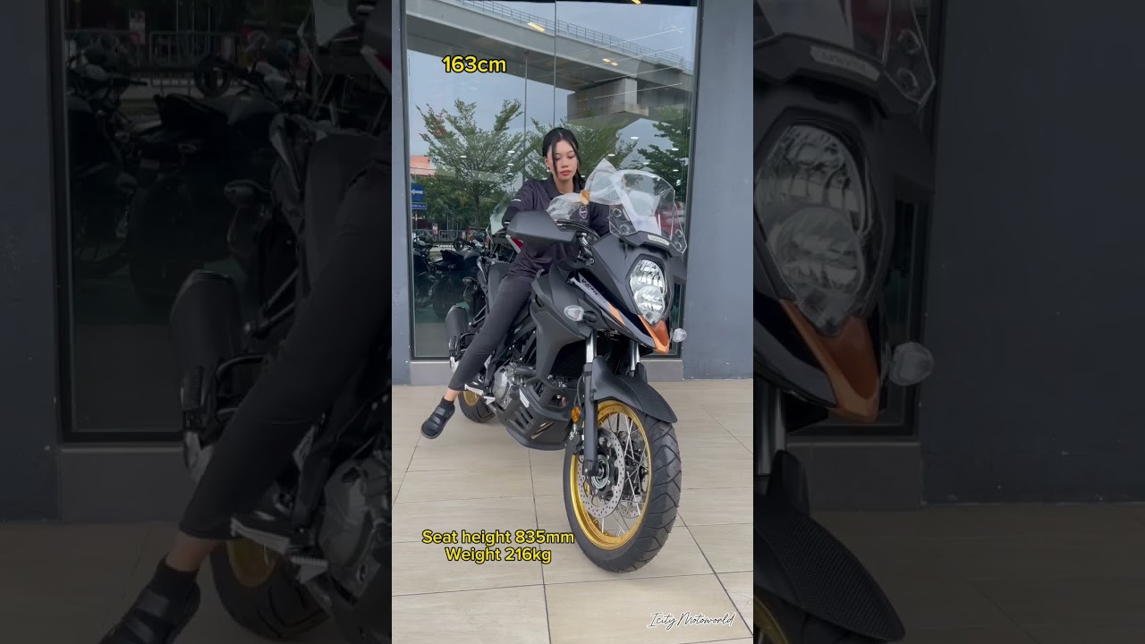 #Suzuki #VStrom650 #SeatHeight #Weight #IcityMotoworld