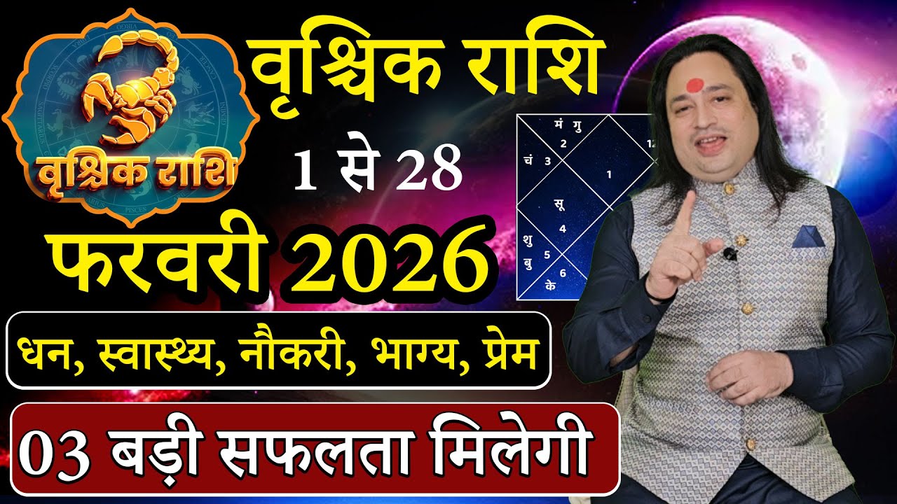 vrishchikRashi February2026 | वृश्चिक राशि फरवरी 2026राशिफल | Scorpio February Horoscope | #February