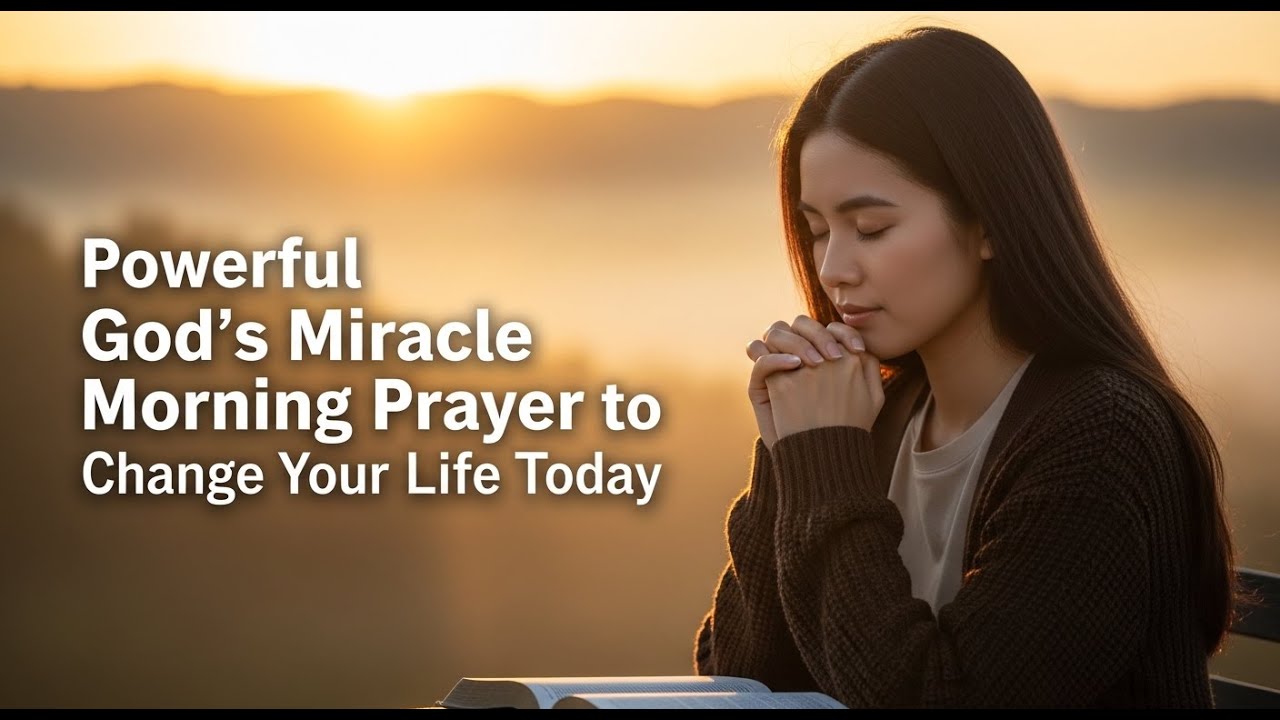 Powerful God's Miracle Morning Prayer to Change Your Life Today