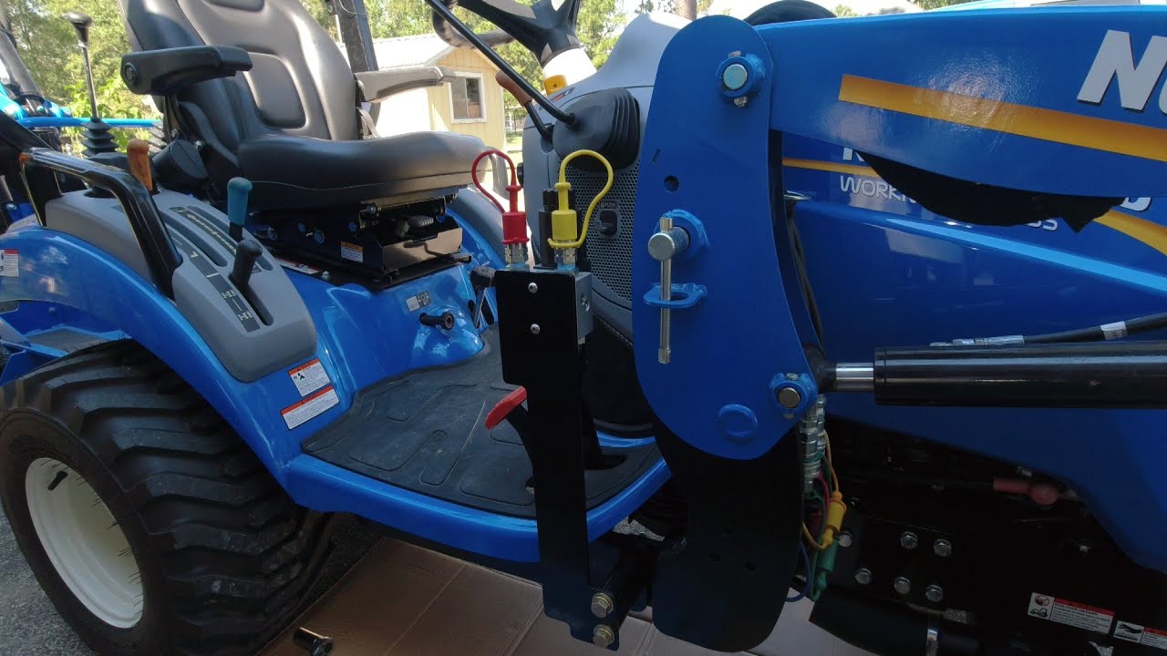 PART 1 - New Holland Workmaster 25S Third Function Kit Installation -  Hydraulics (LS MT125 Twin)