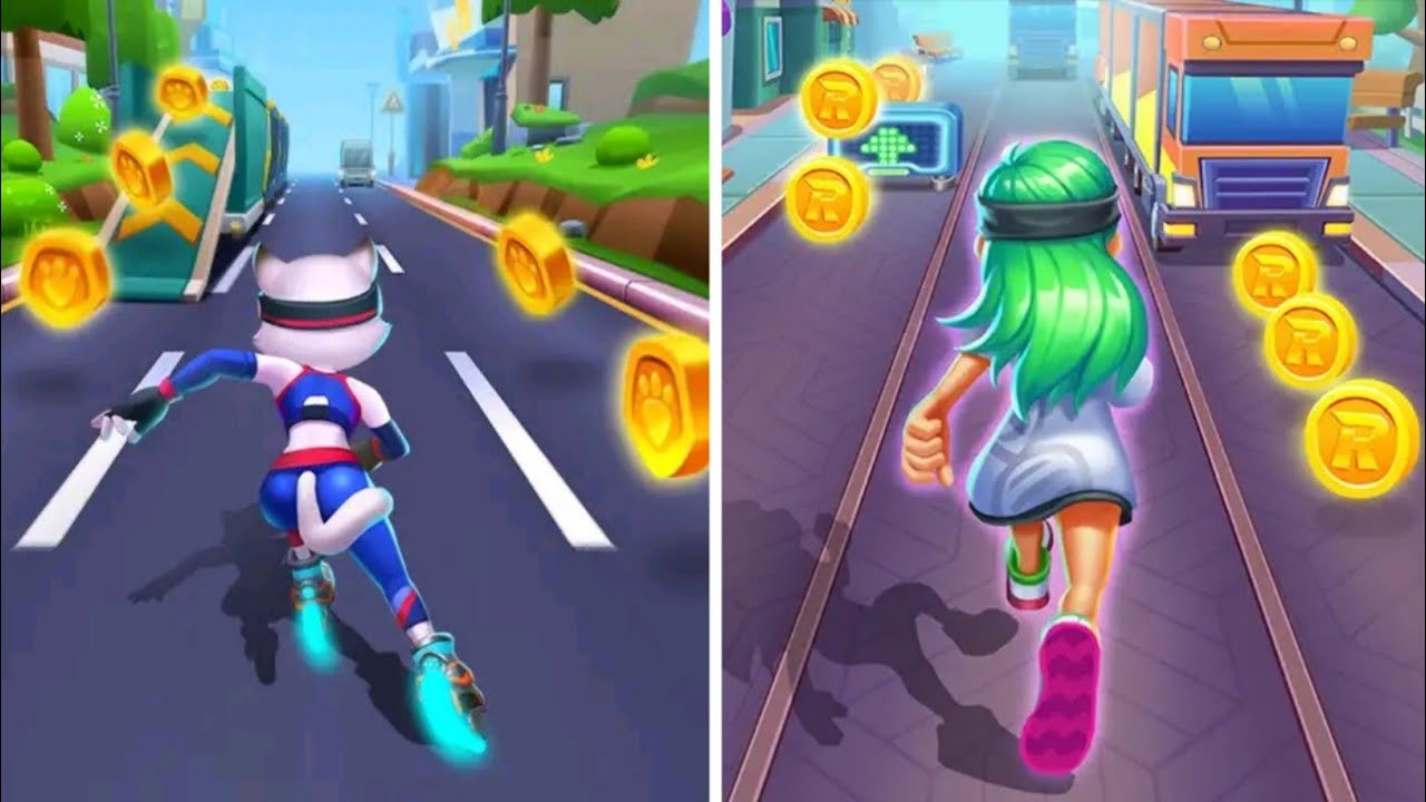 Runner Heroes Game Vs Street Rush Gameplay, Runner Heroes Gameplay On Tablet All Levels, Street Run