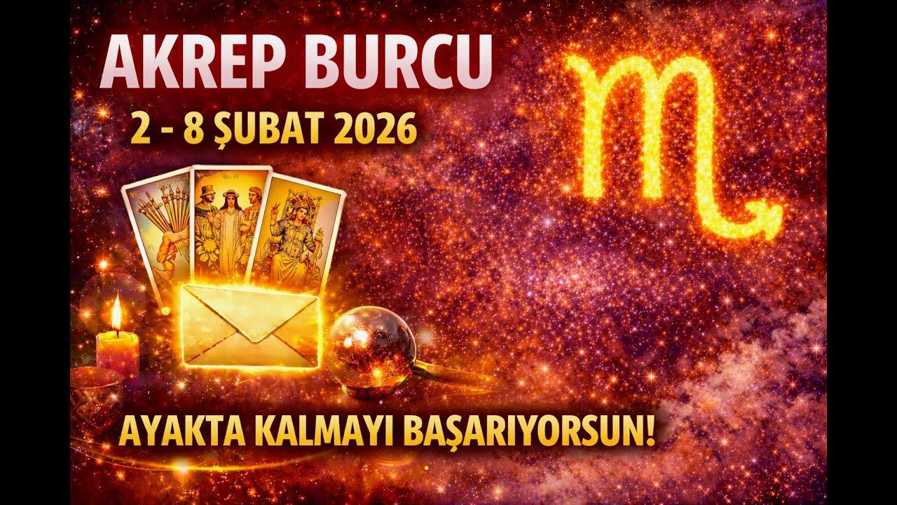 AKREP BURCU  ♏️ 2 – 8 Şubat 2026 Haftası “AYAKTA KALMAYI BAŞARIYORSUN!”