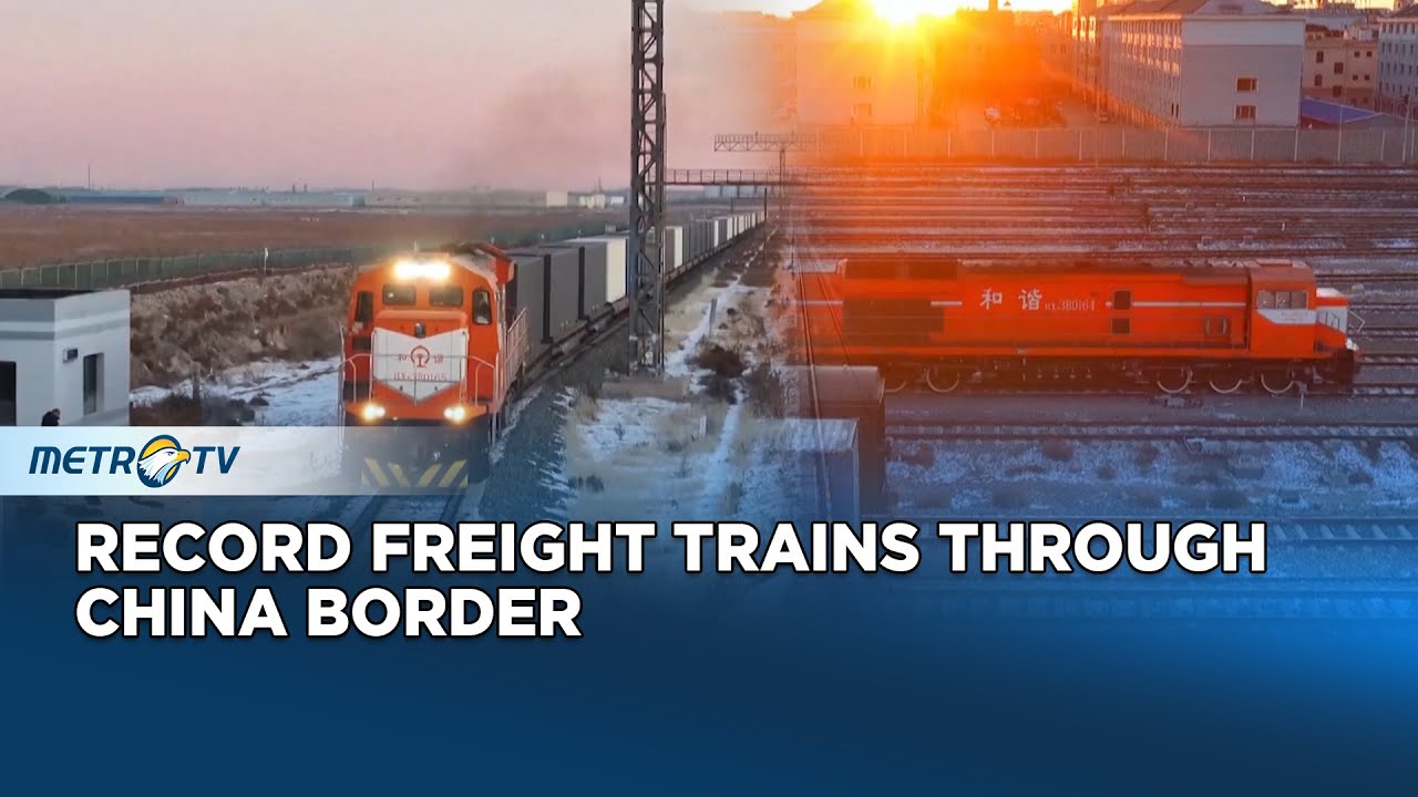 China Europe Freight Trains Hit Record High at Erenhot Border Port