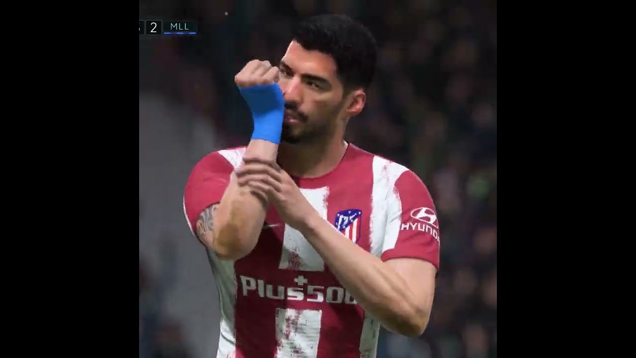 Luis Suarez goal celebration in FIFA 22 #fifa22 #atleticomadrid