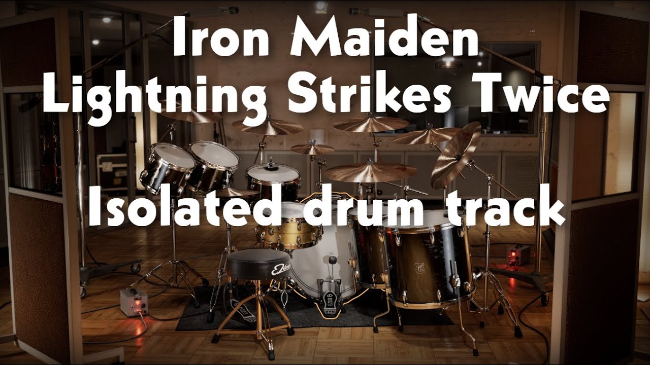 Iron Maiden - Lightning Strikes Twice isolated drum track