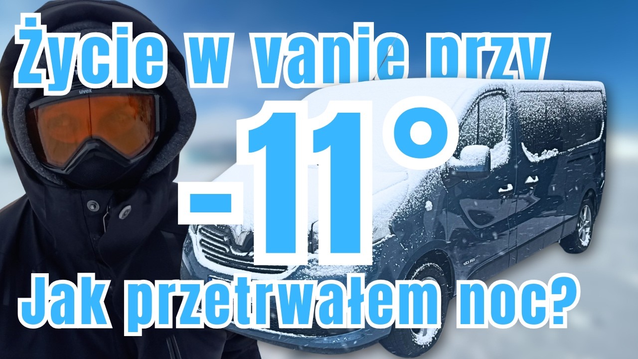 -11C zimowa noc na dziko w kampervanie