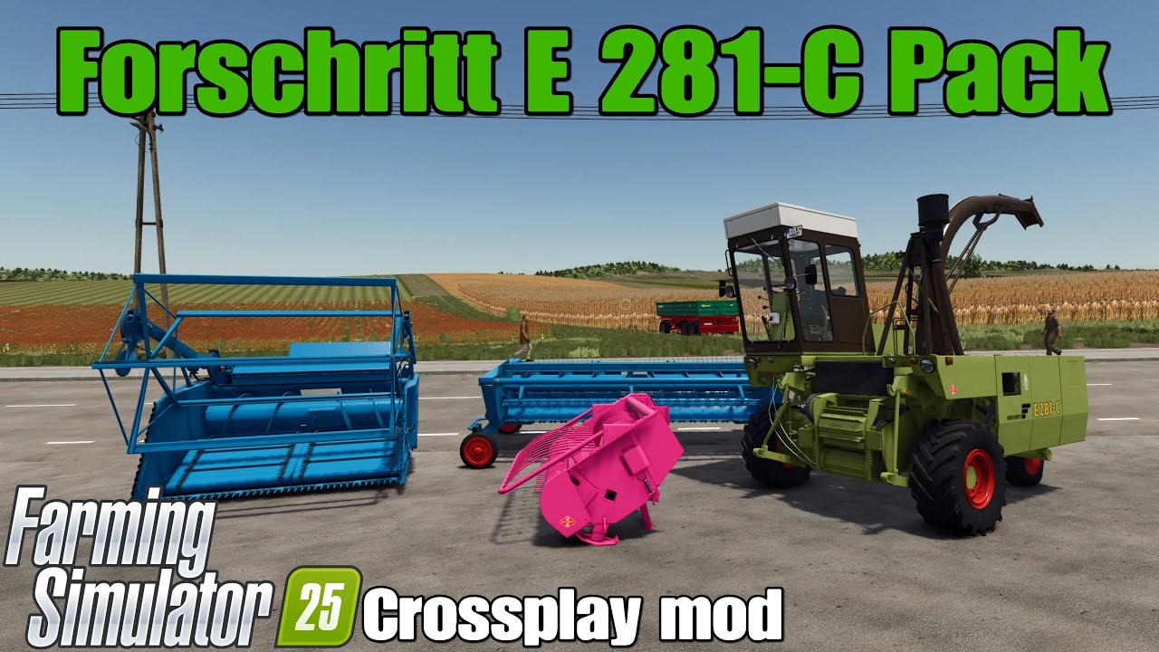 Fortschritt E 281-C Pack / FS25 crossplay mod